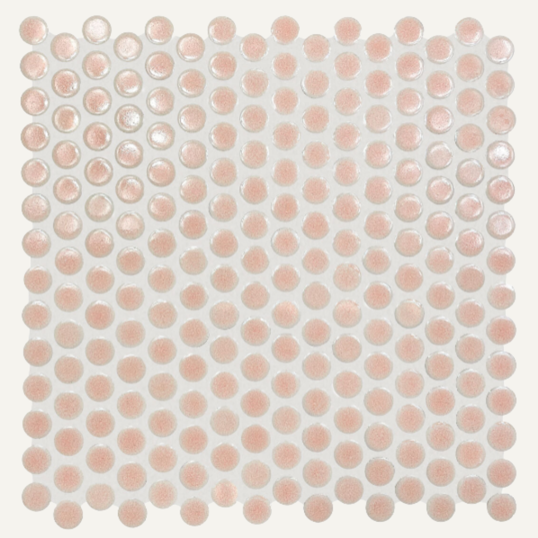 Copenhagen Pink Penny Round Mosaic 29.4x29cm