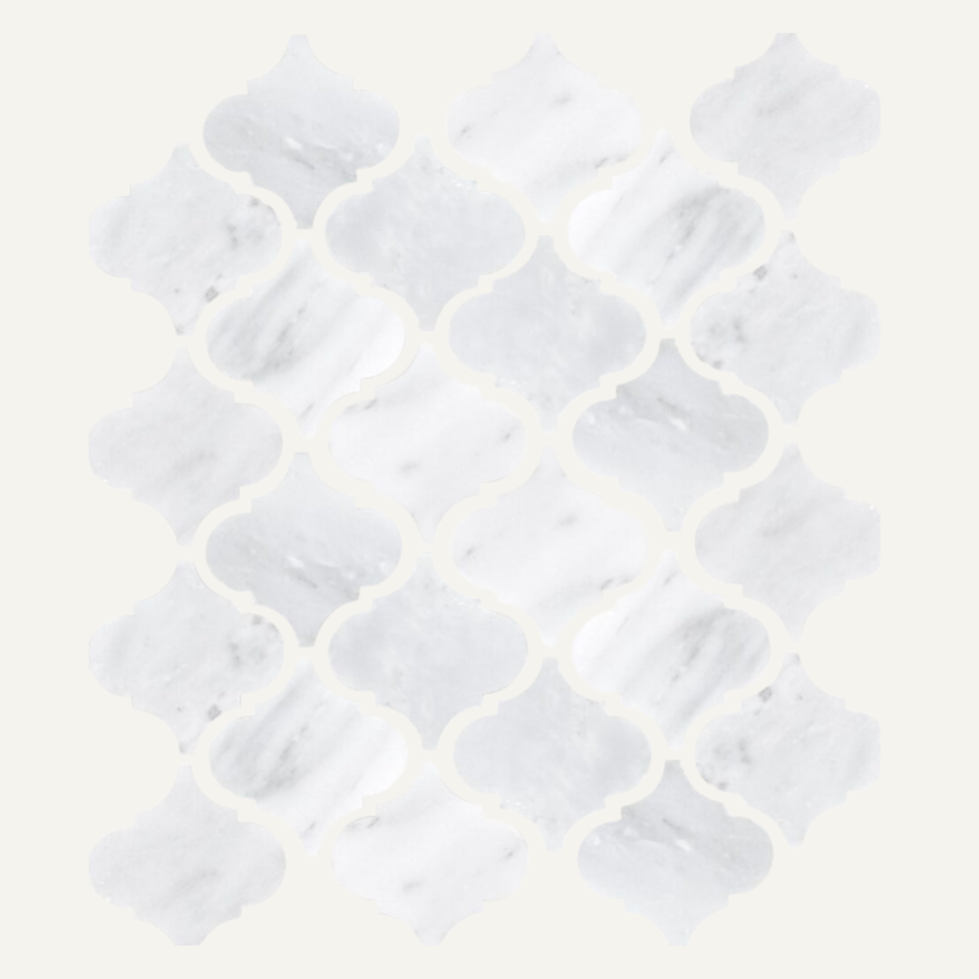 East Hampton Arabesque Marble Mosaic 29.5x34.5cm