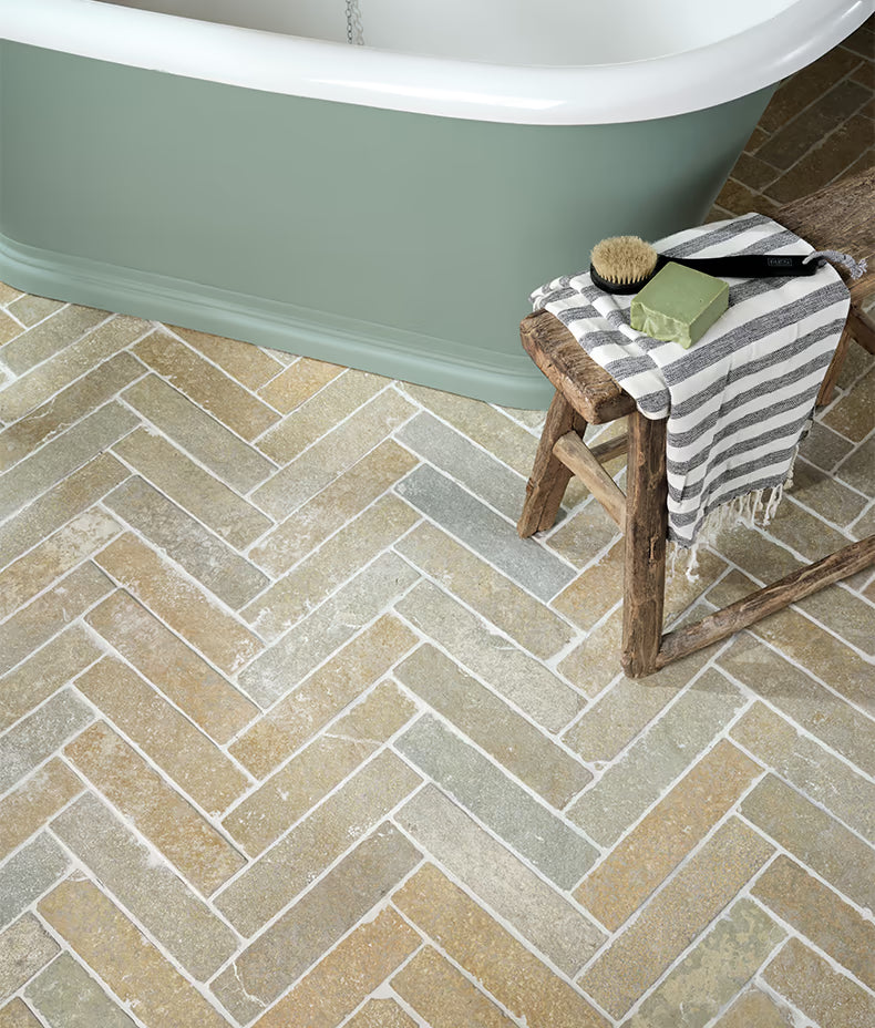 Trusloe Limestone Seasoned Parquet 7x30cm