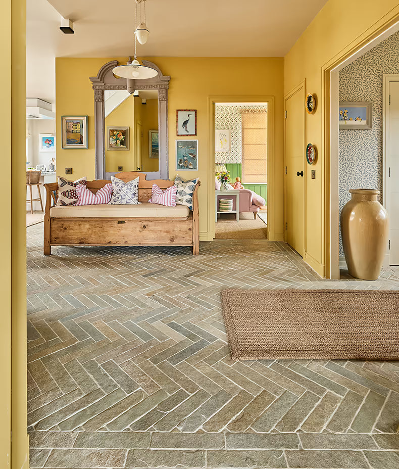 Trusloe Limestone Seasoned Parquet 7x30cm