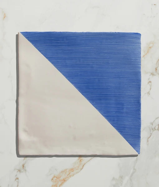 Studio Jamboree Hand-painted Greek Blue Tri 13x13cm