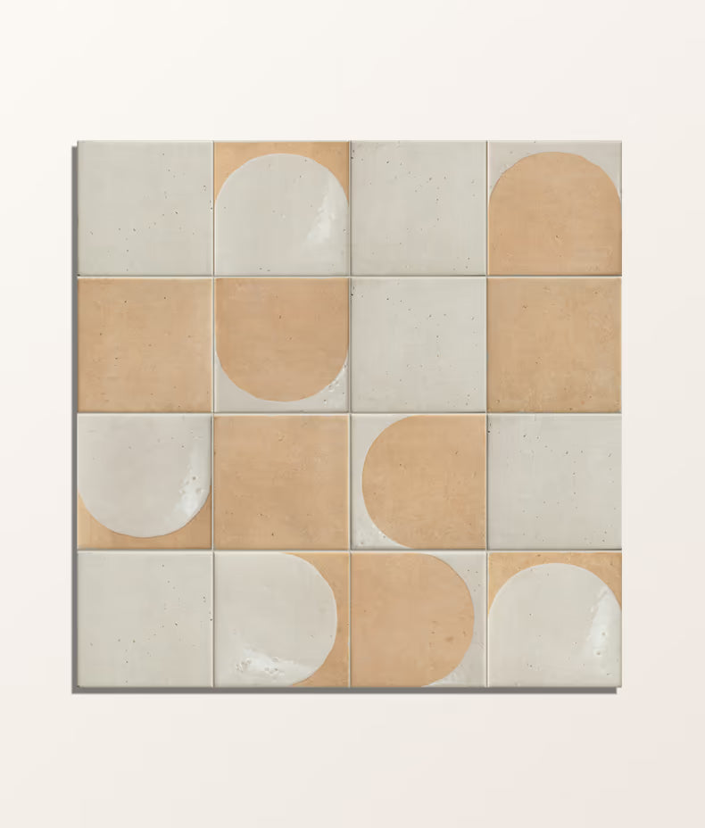 Menara White Arches 15x15cm