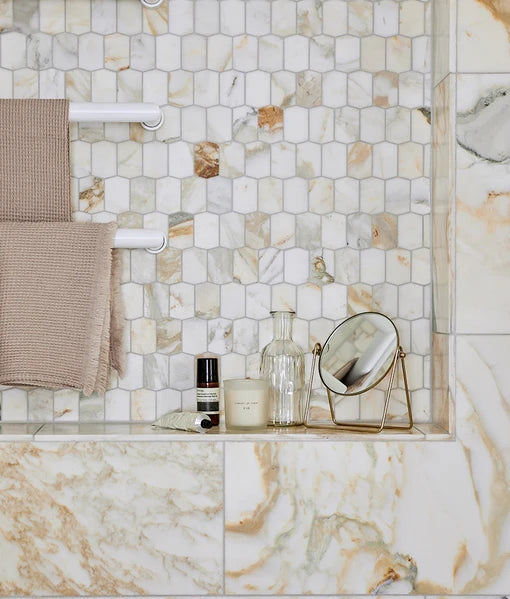 Palazzo Oro Picket Marble Mosaic 30.3x34cm