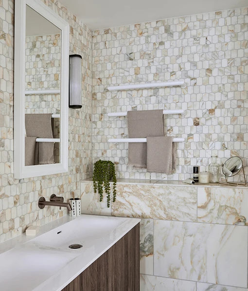 Palazzo Oro Picket Marble Mosaic 30.3x34cm