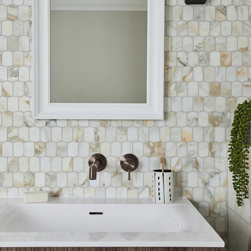 Palazzo Oro Picket Marble Mosaic 30.3x34cm