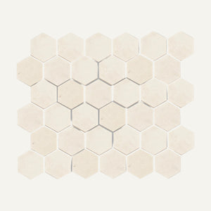 Palio Hexagon Limestone Mosaic 26.5x30.5cm