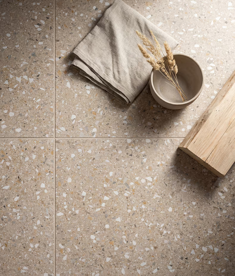 Rialto Taupe Porcelain Terrazzo 60x60cm