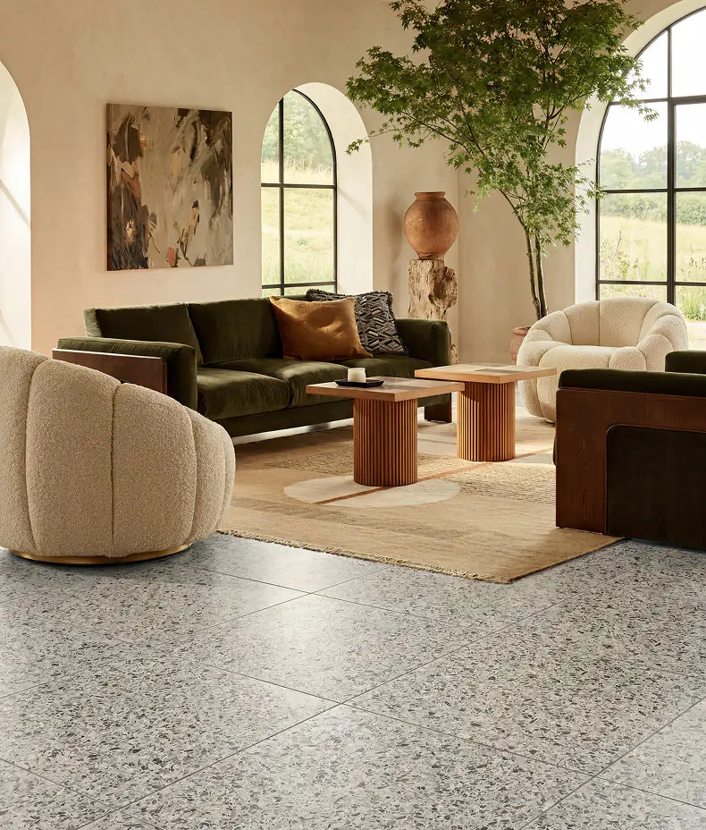 Rialto Vert Porcelain Terrazzo 60x60cm