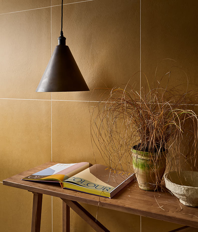 Stucco Textured Mustard 60x60cm