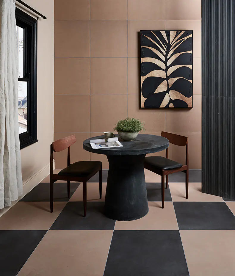 Stucco Textured Umber 60x60cm