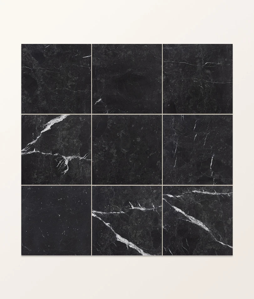 Versailles Honed Noir Marble 45.7x45.7cm