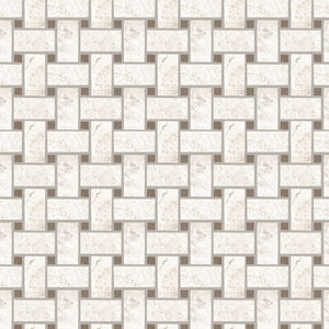 Westhampton Basketweave Limestone Mosaic 31x31cm