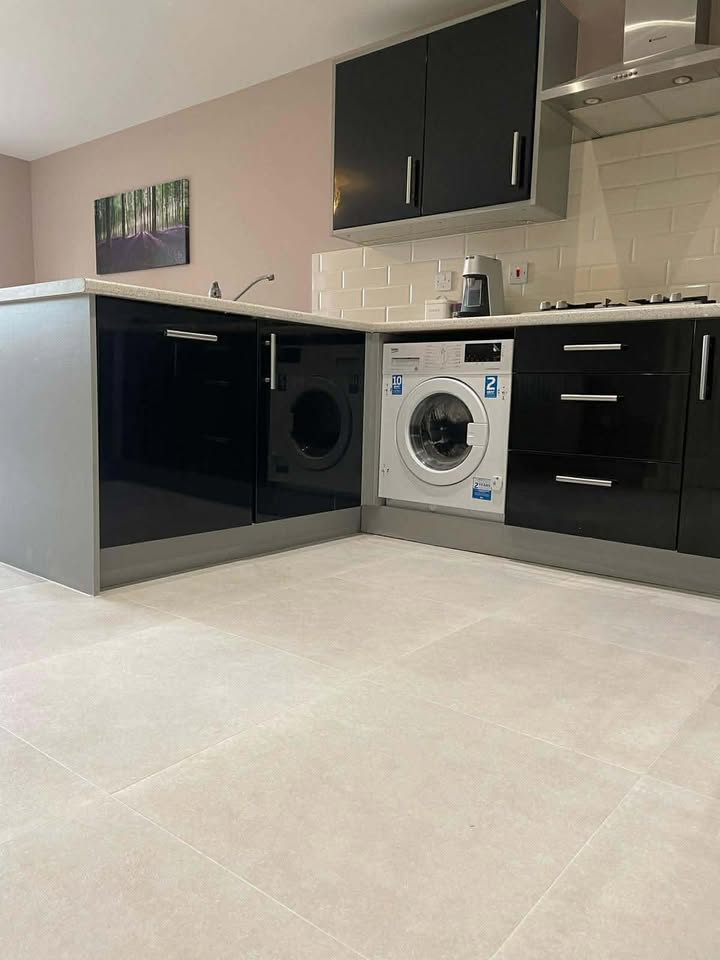 Light Stone Beige Porcelain Floor Tiles – Gloucestershire Project | Quatro Tiles Monmouth