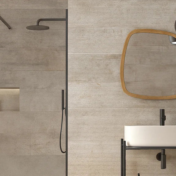 Mayfair Beige Scored Wall 30x90cm