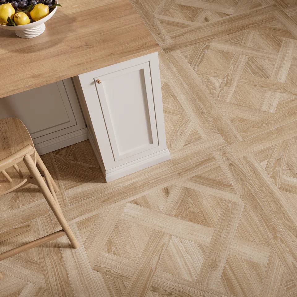 Chamonix Almond Parquet 100x100cm