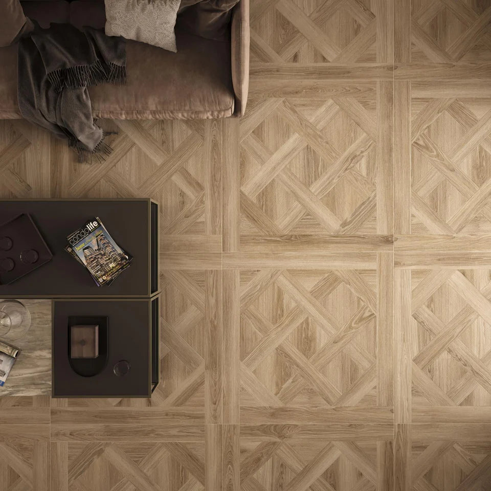 Chamonix Almond Parquet 100x100cm
