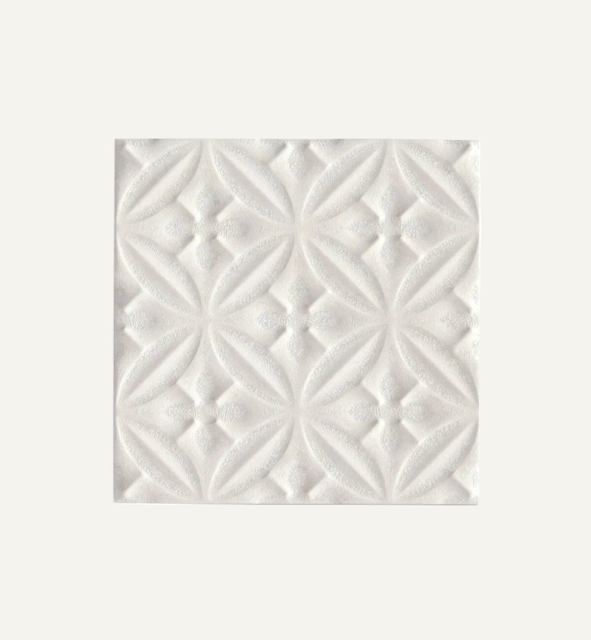 Alhambra White Crackle Decor 15x15cm