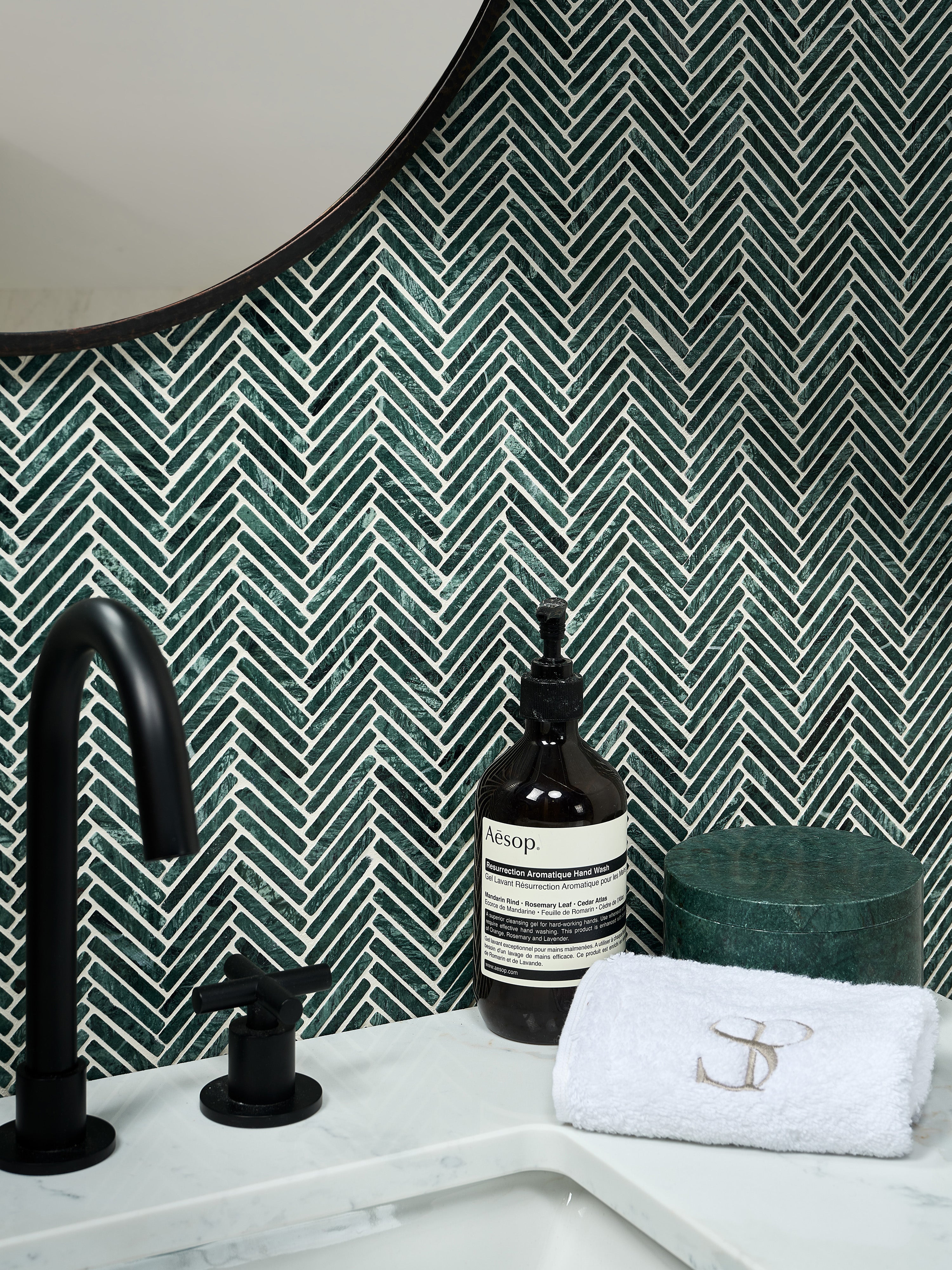 Athens Amazon Marble Mosaic 29.2x30.2cm