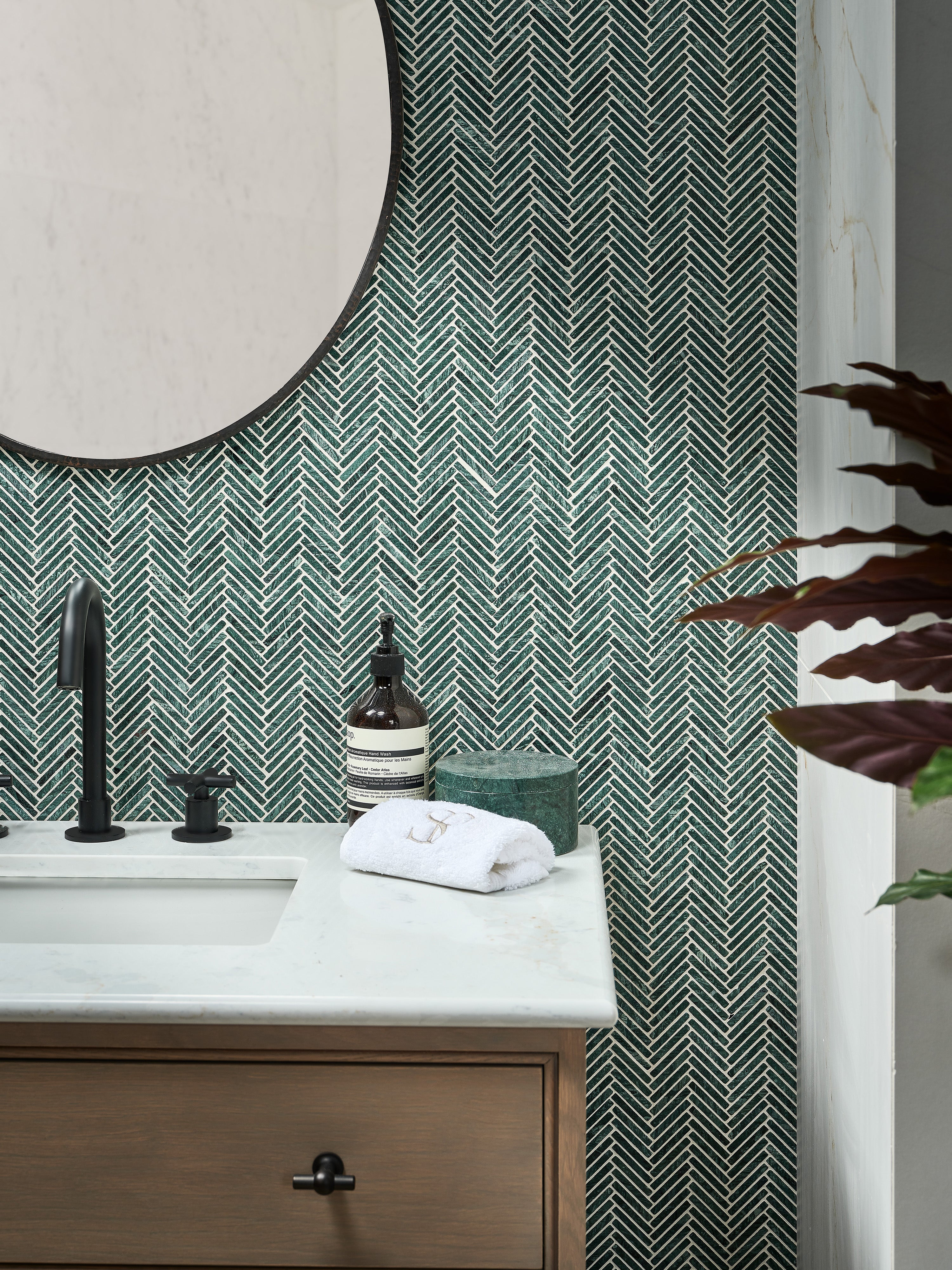 Athens Amazon Marble Mosaic 29.2x30.2cm