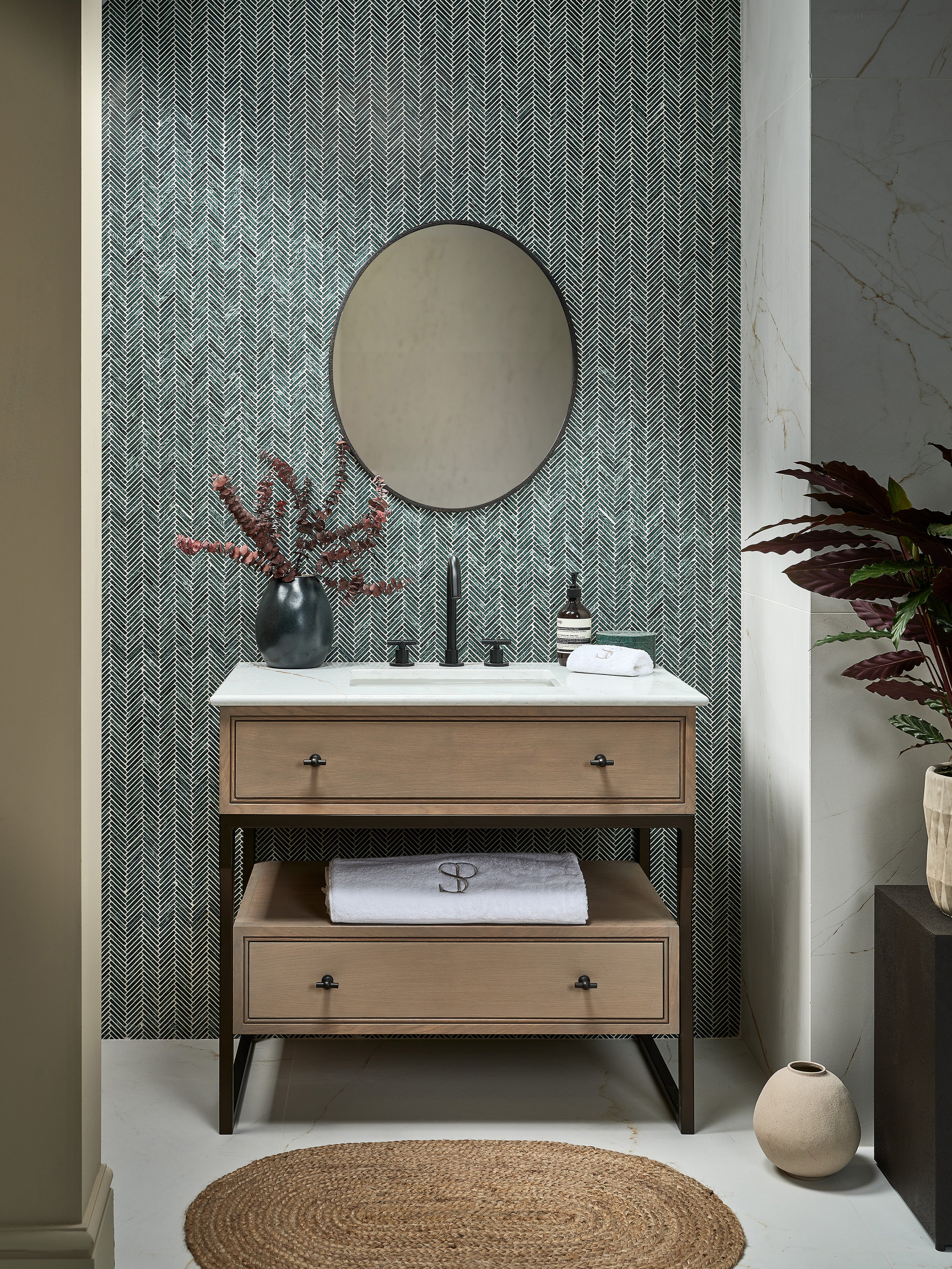 Athens Amazon Marble Mosaic 29.2x30.2cm