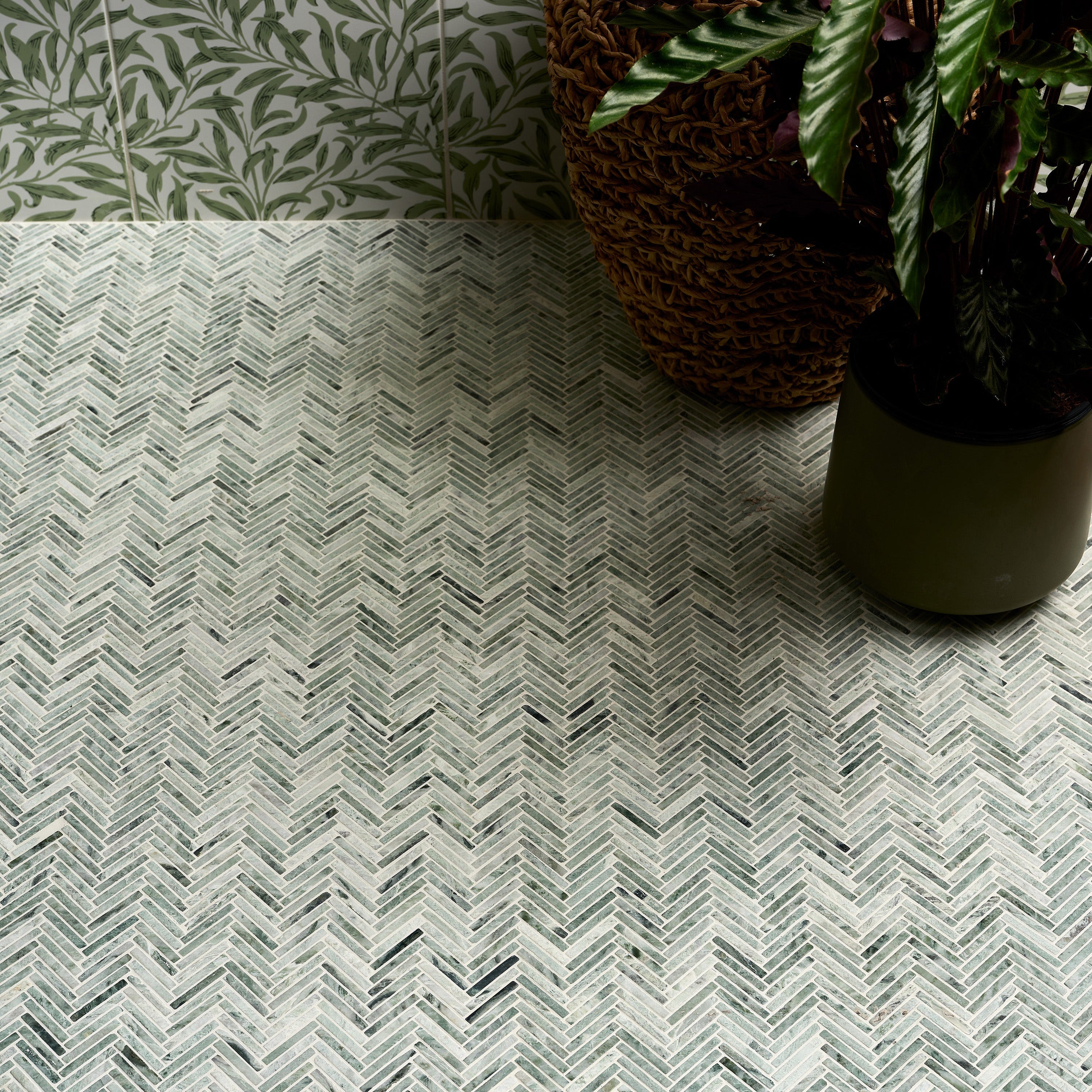 Athens Mint Marble Mosaic 29.2x30.2cm