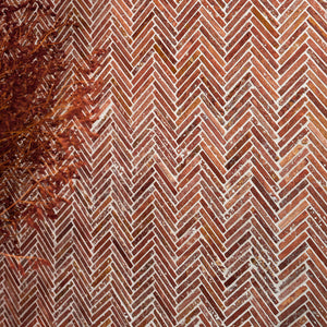 Athens Rosso Travertine Mosaic 29.2x30.2cm