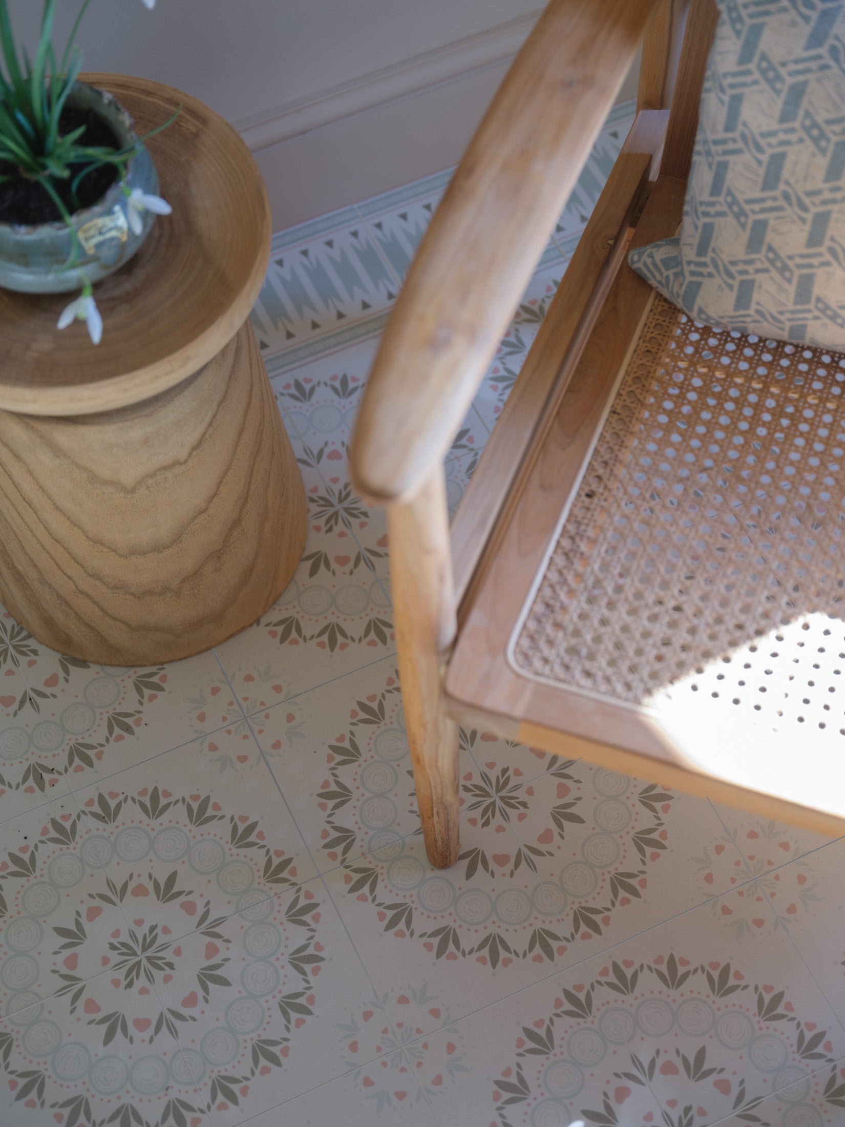 Aventuras Ziggy Border Olive 15x15cm