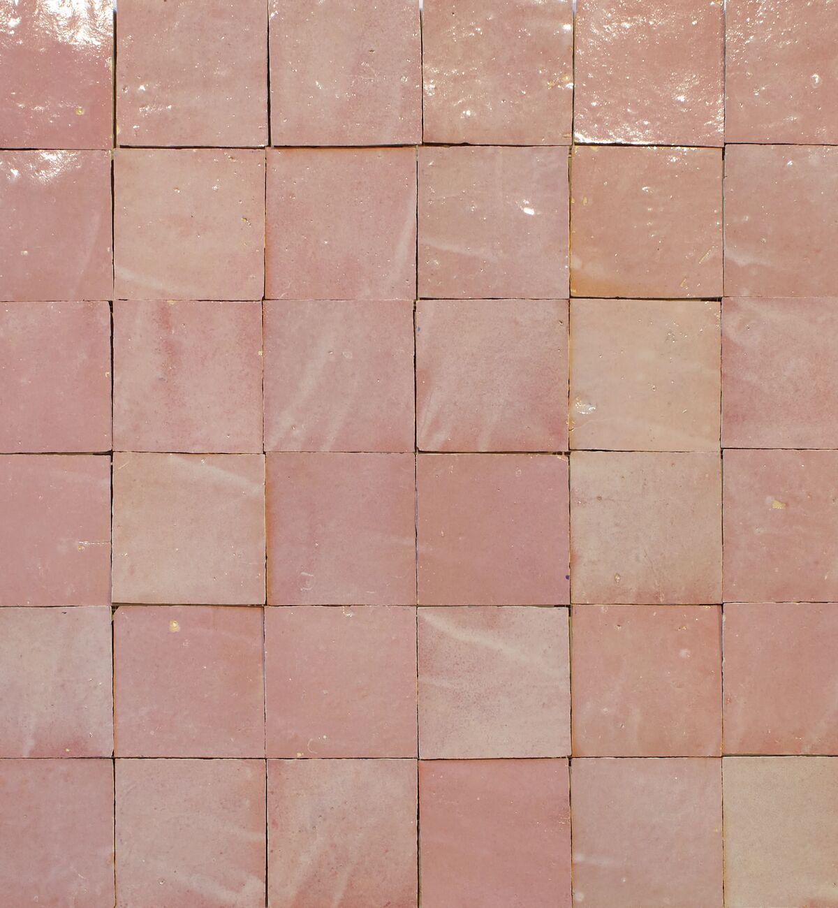 Medina Leather Pale Square Zellige 10x10cm