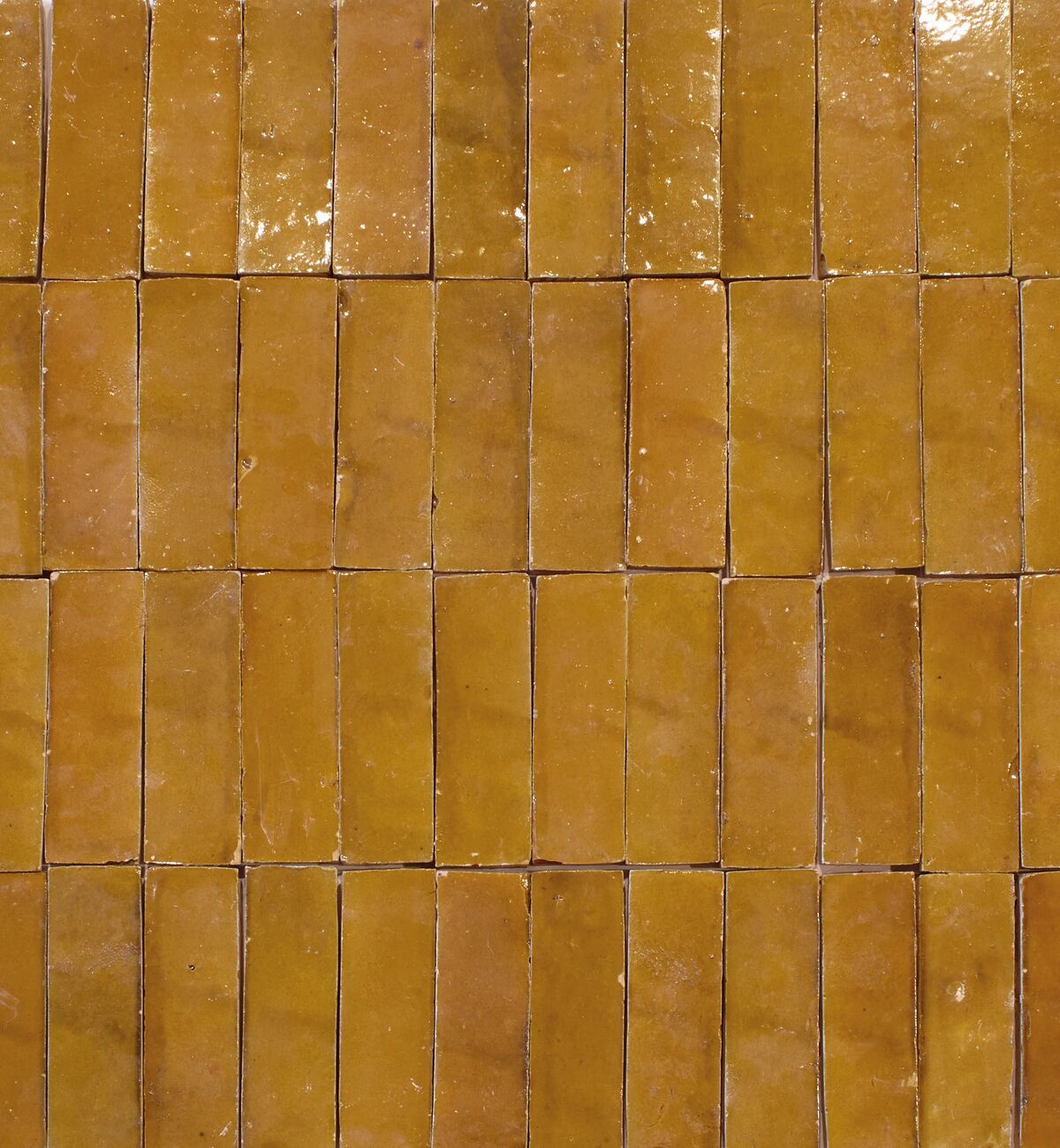Medina Ochre Rectangle Zellige 5x15cm