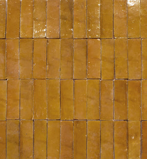 Medina Ochre Rectangle Zellige 5x15cm