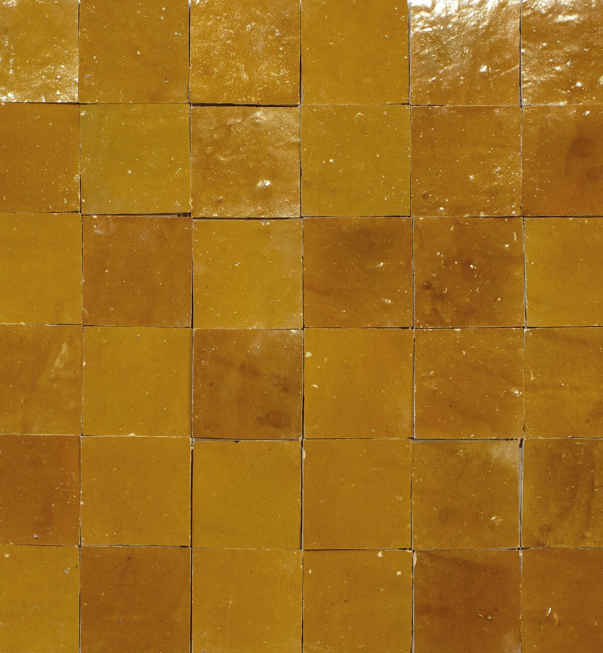 Medina Ochre Square Zellige 10x10cm