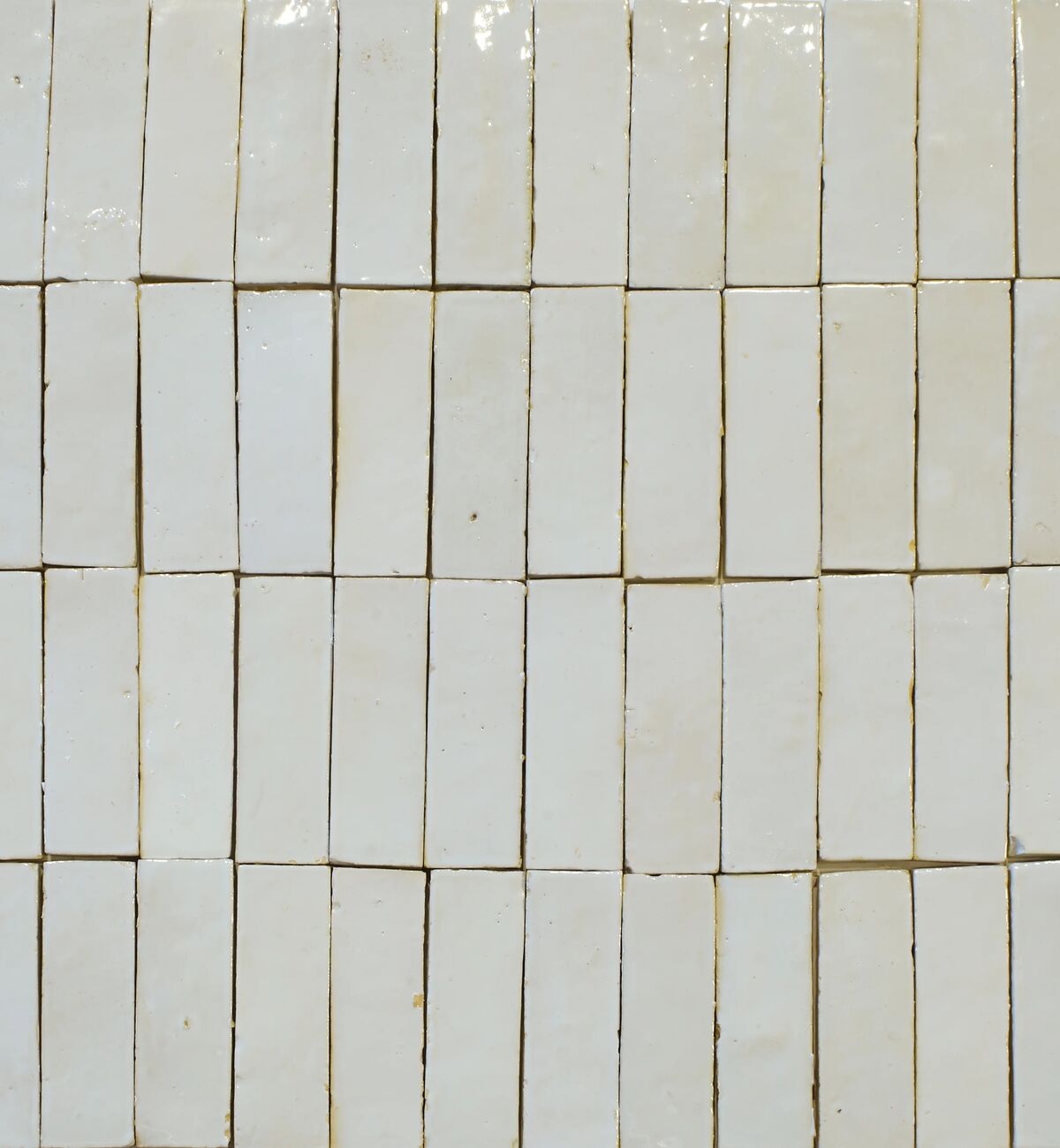 Medina Pure White Rectangle Zellige 5x15cm
