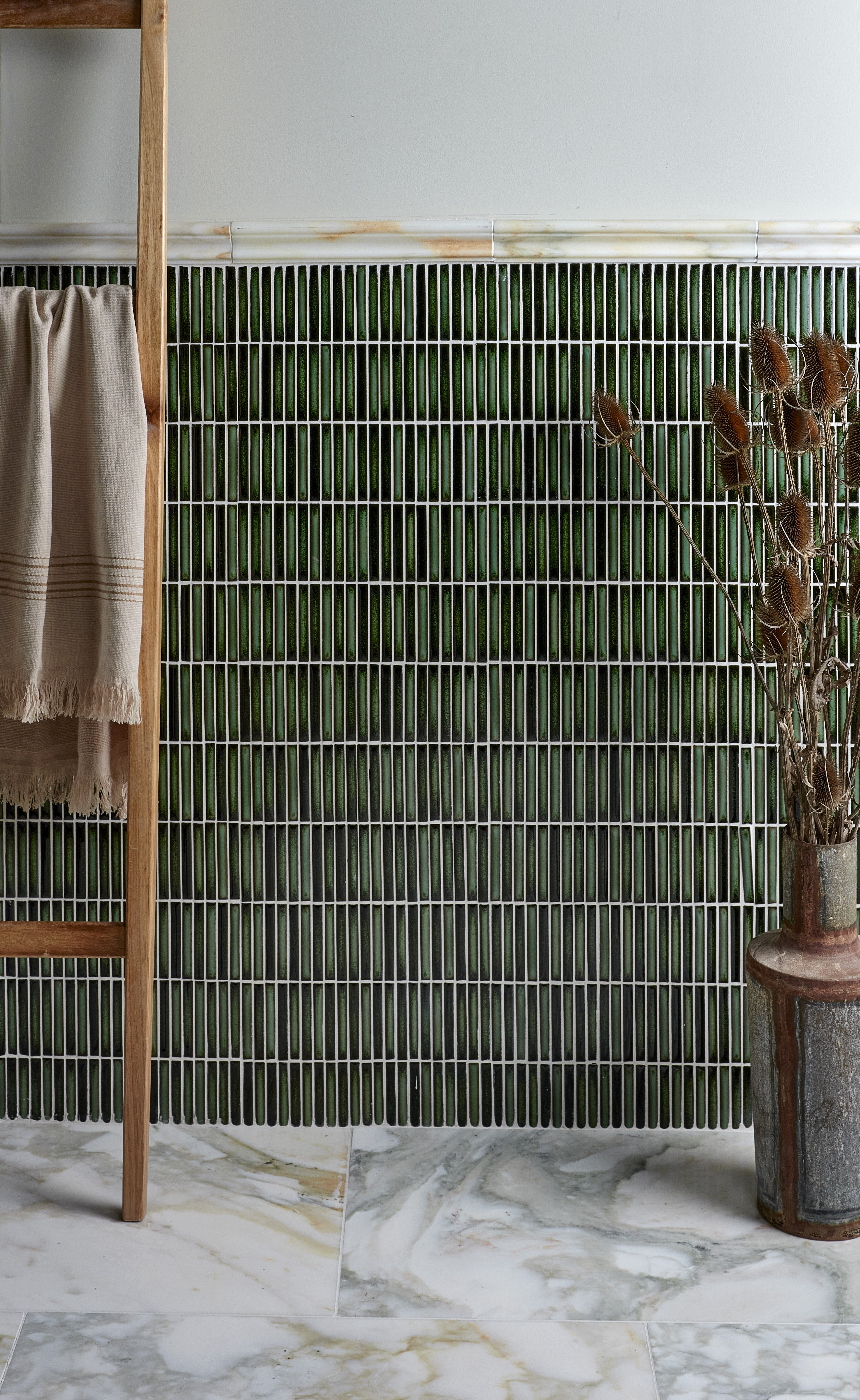 Bamboo Lustre Forest Mosaic 28.2x29.4cm