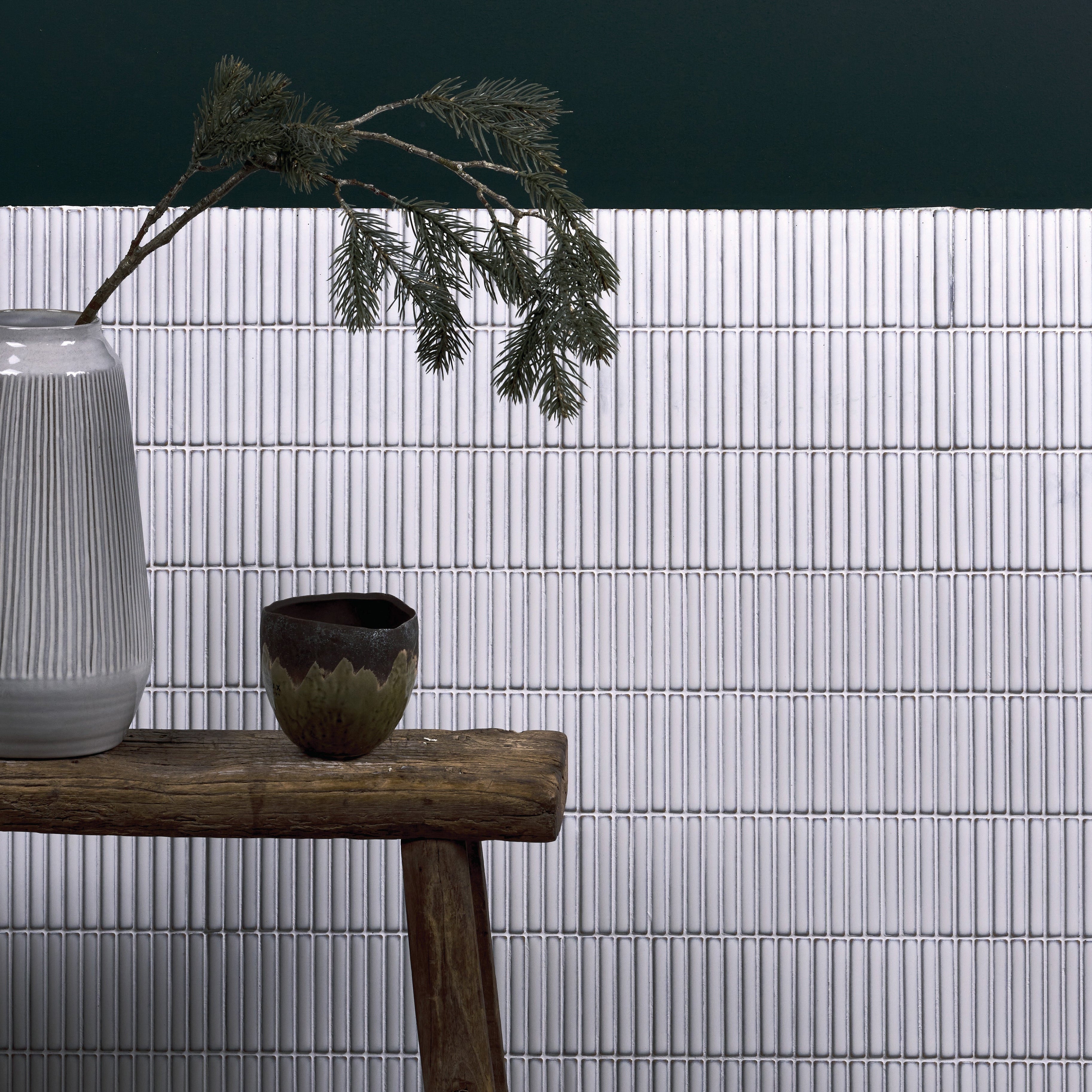 Bamboo White Mosaic 28.4x29.5cm