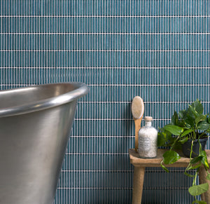 Bamboo Verdigris Mosaic 28.4x29.5cm