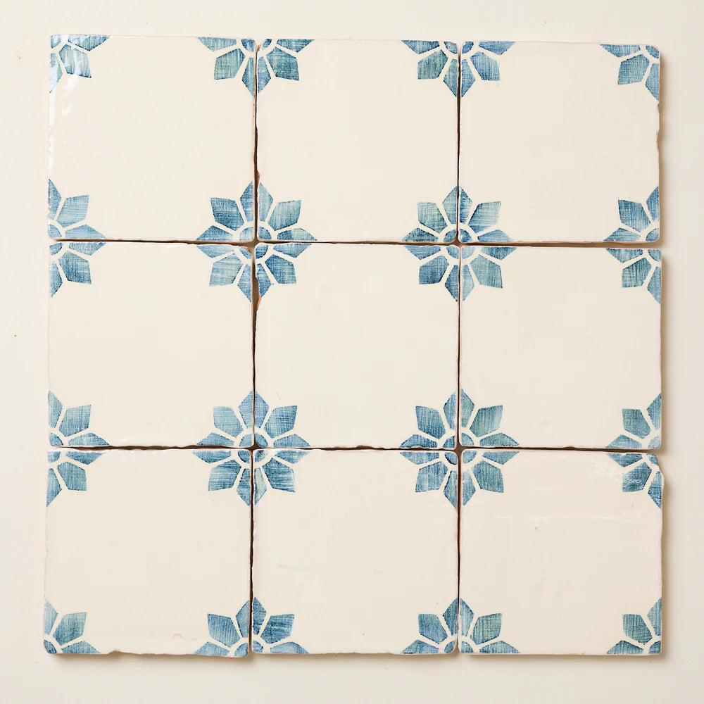 Rediscovered Navy Petalo Glazed 11x11cm