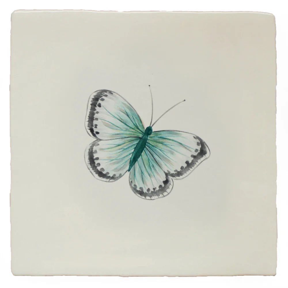 Garden Insects Chalk Blue Butterfly Right 13x13cm