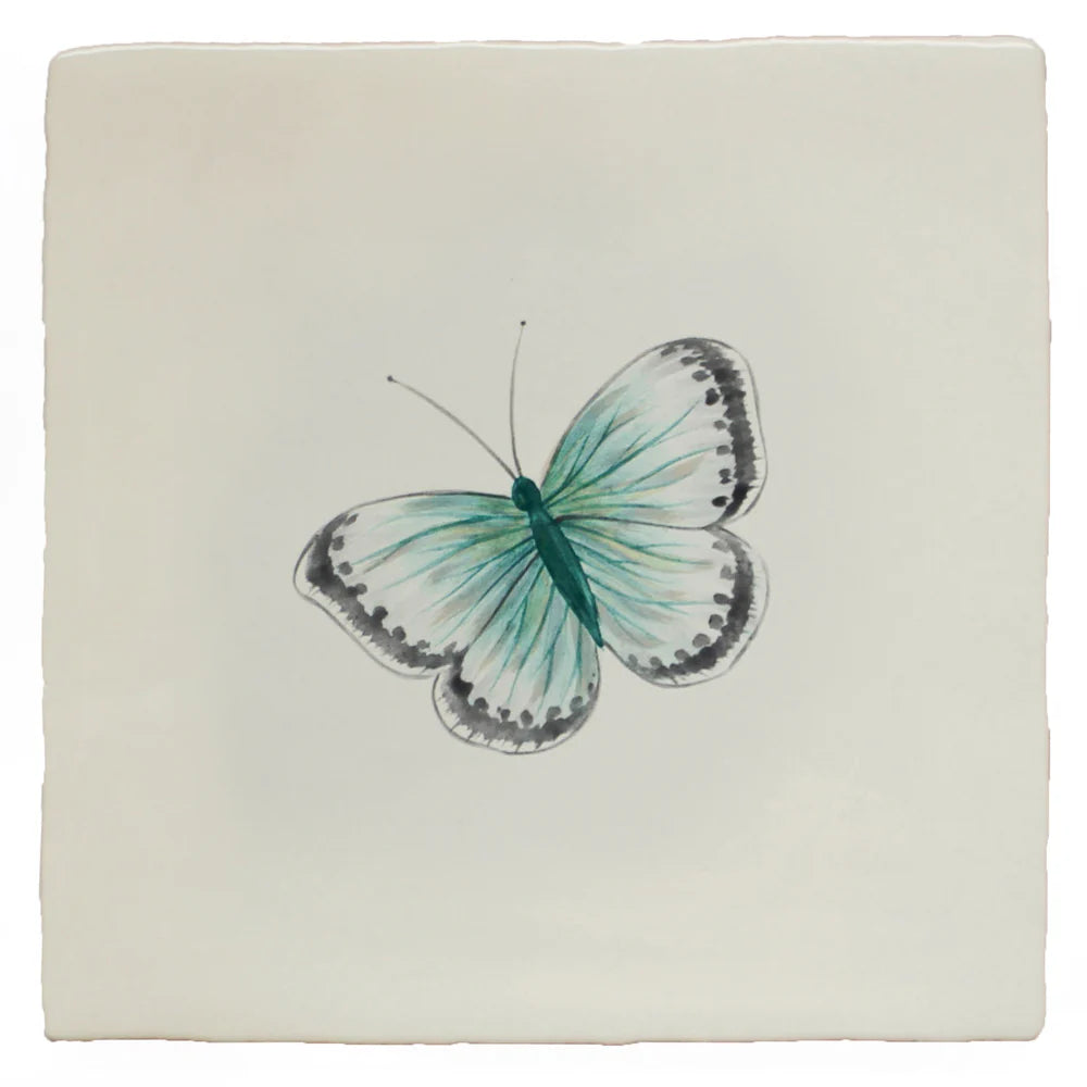 Garden Insects Chalk Blue Butterfly Left 13x13cm