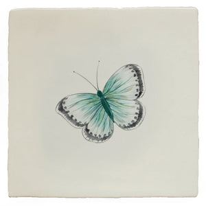 Garden Insects Chalk Blue Butterfly Left 13x13cm