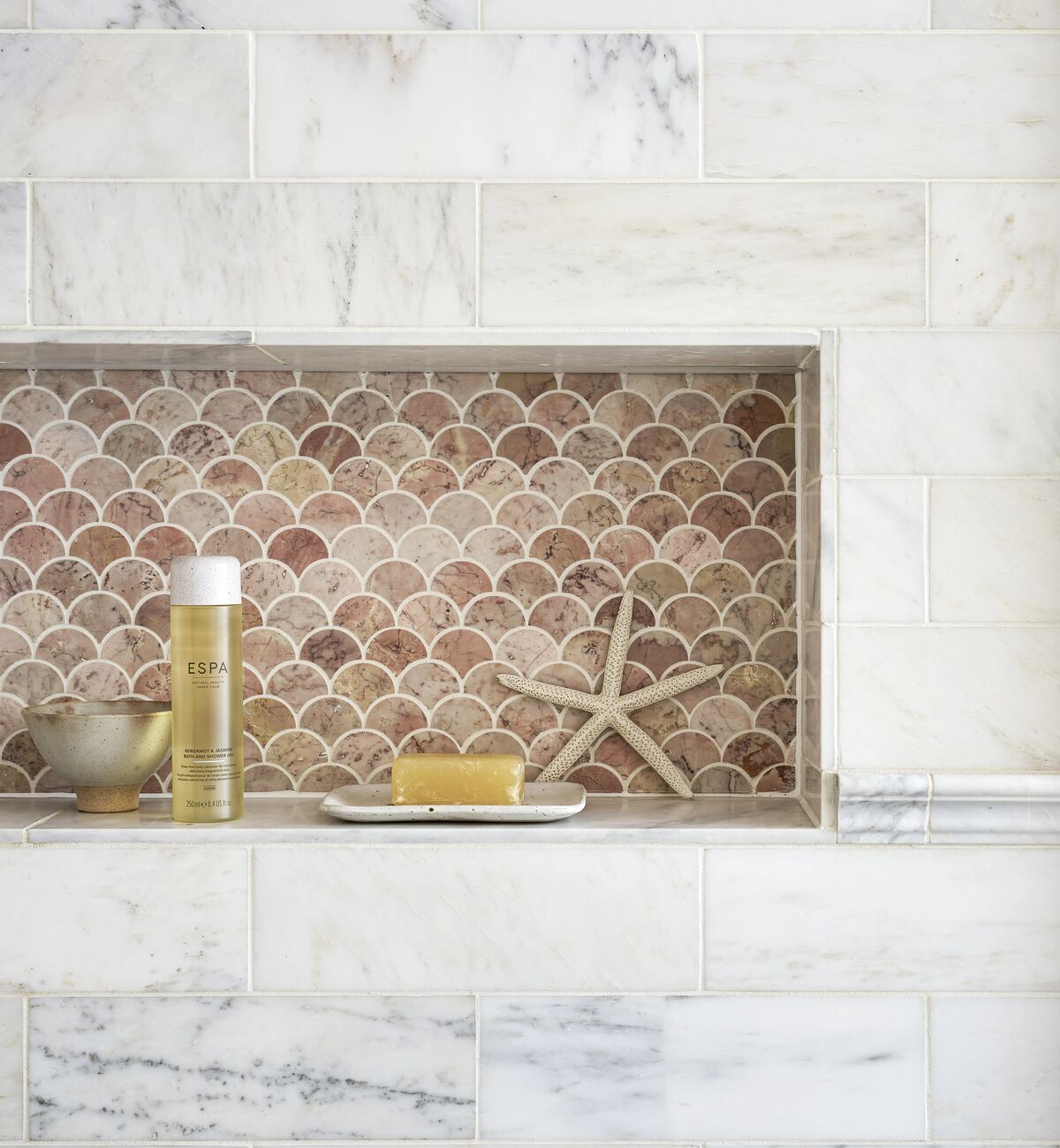 Aegean Scallop Mosaic 29.7x25.7cm