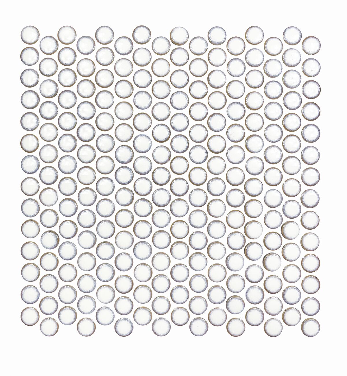 Copenhagen White Penny Round Mosaic 29.4x29cm