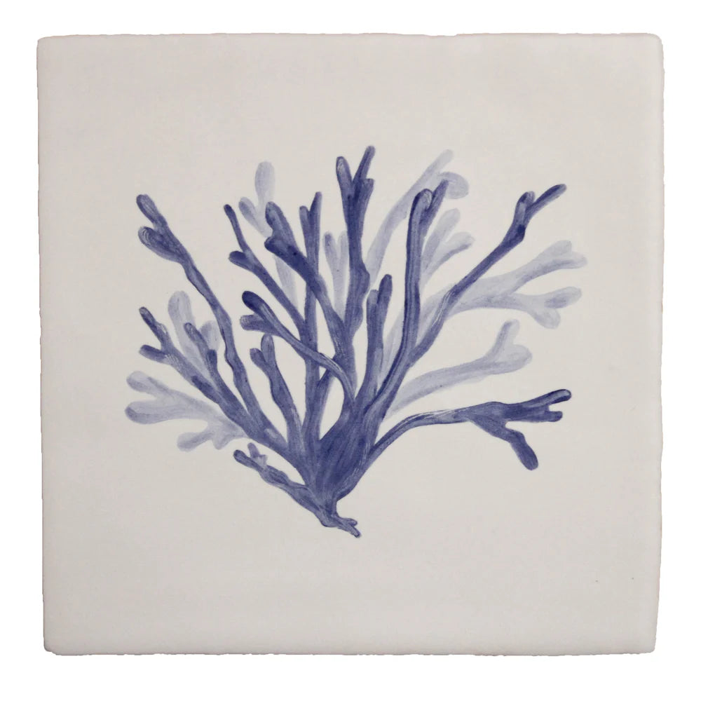 Seaweed Garden Channelled Wrack Delft 13x13cm