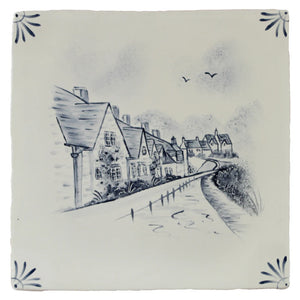 Cotswold Delft Bibury Village 13x13cm