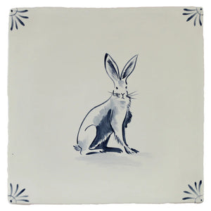 Cotswold Delft Hare 13x13cm