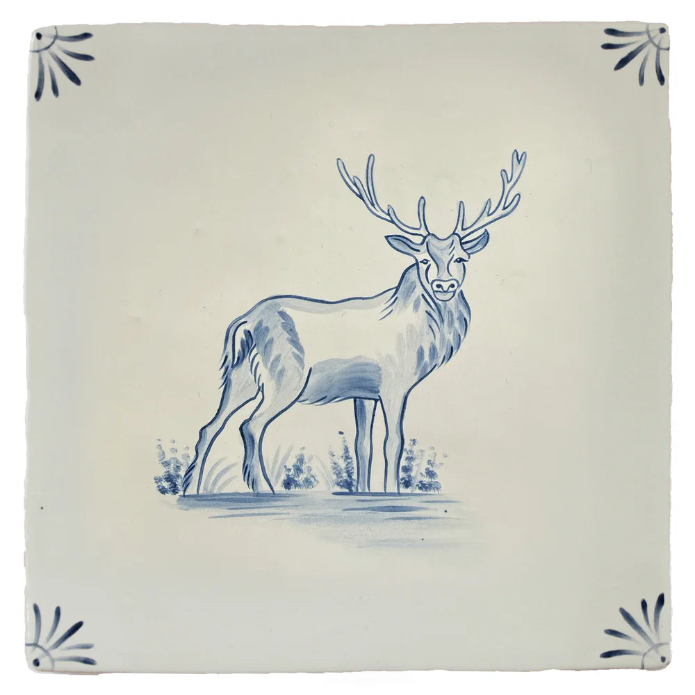 Cotswold Delft Stag 13x13cm