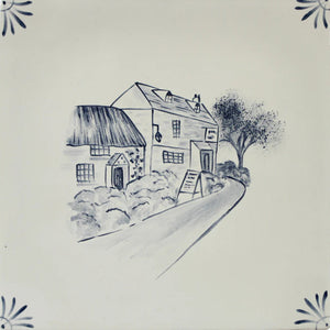 Cotswold Delft Fawkland Arms 13x13cm