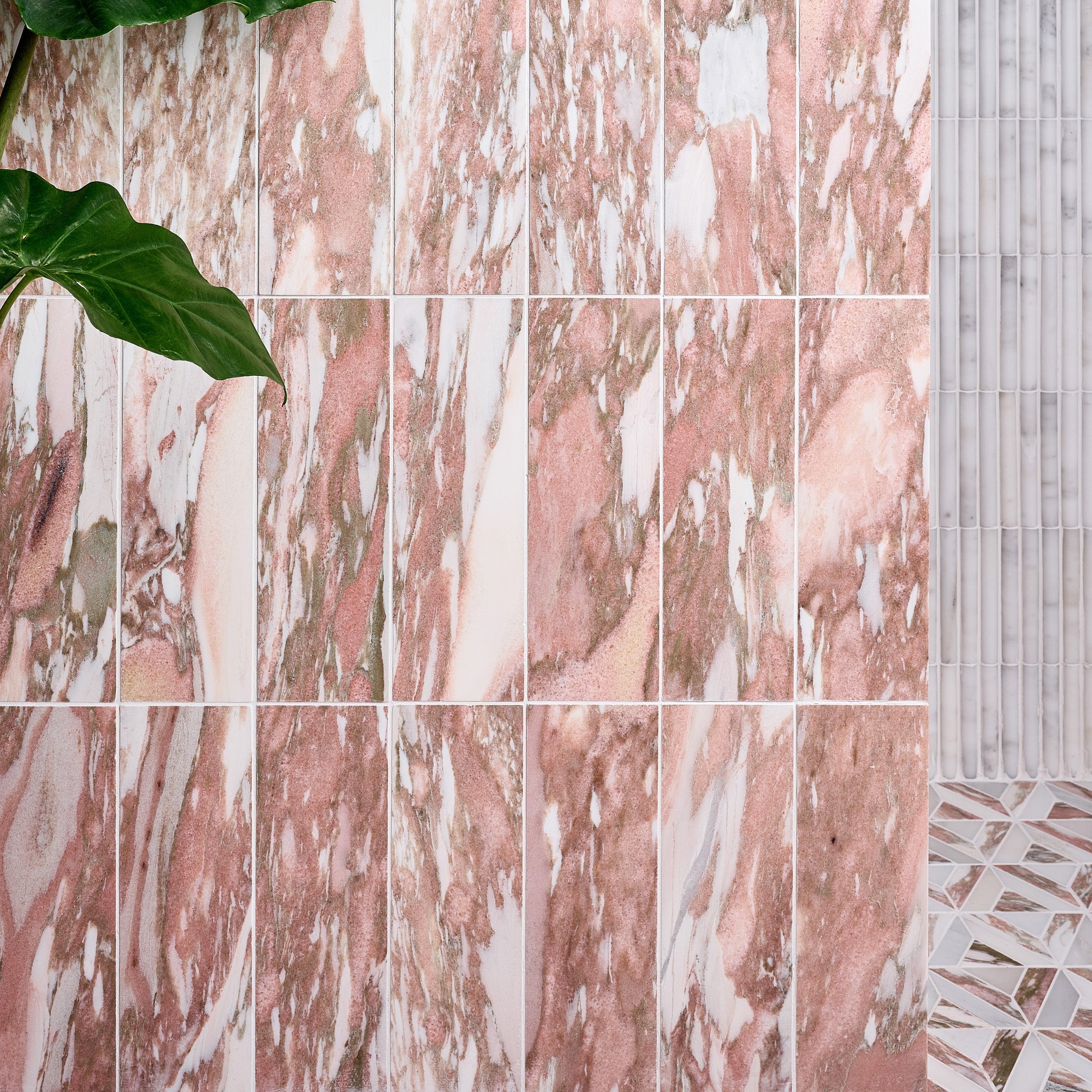 East Java Flamingo Honed Marble Brick 10x30.5cm