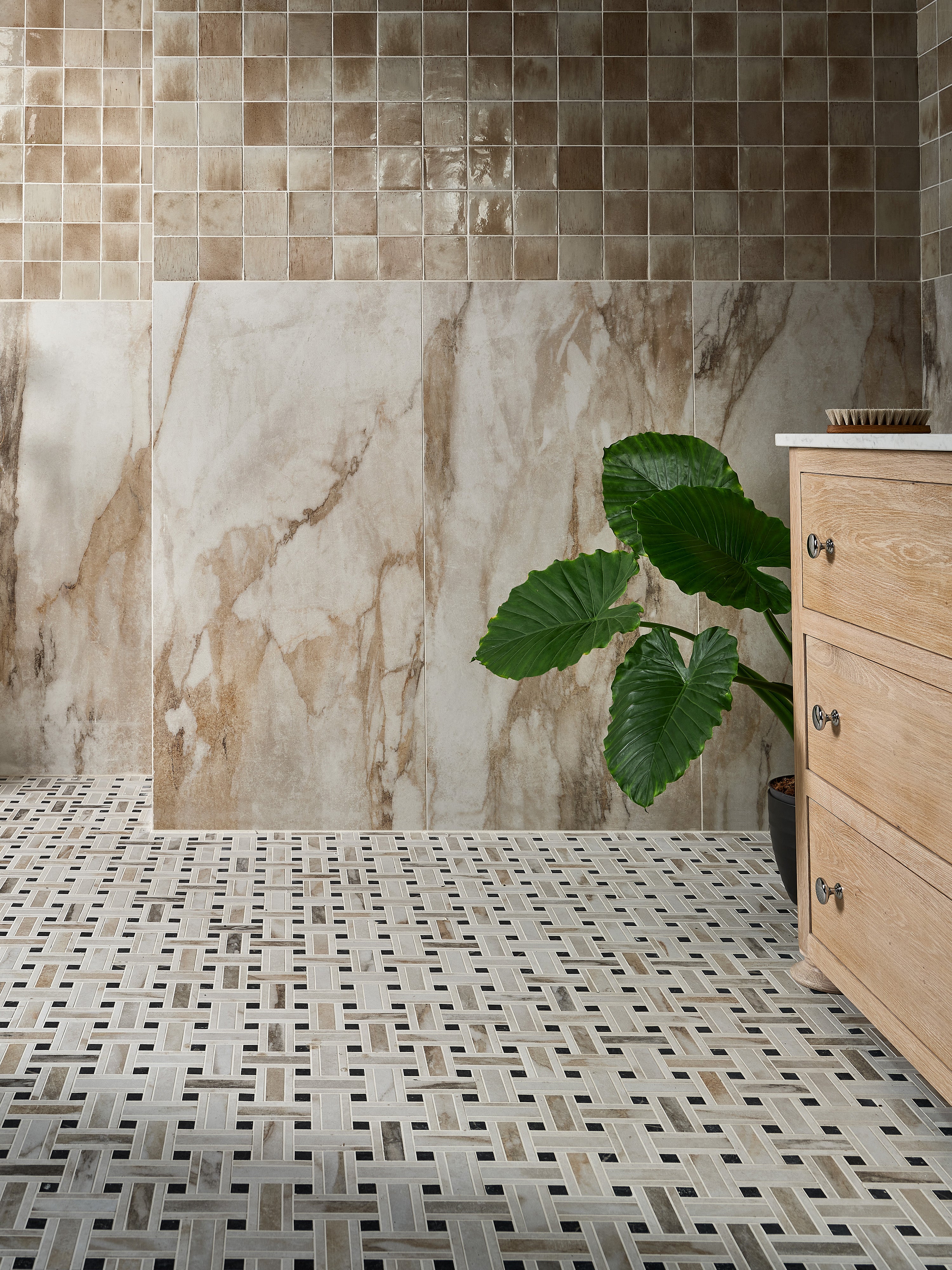 East Village Oro Basketweave Mosaic 31.5x31.5cm