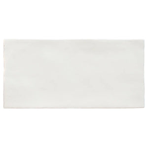 English White Plain Glazed Brick 10x20cm