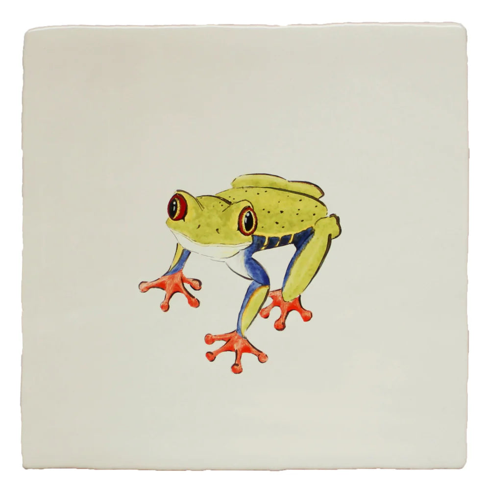 Glass House Red Eye Frog Left 13x13cm